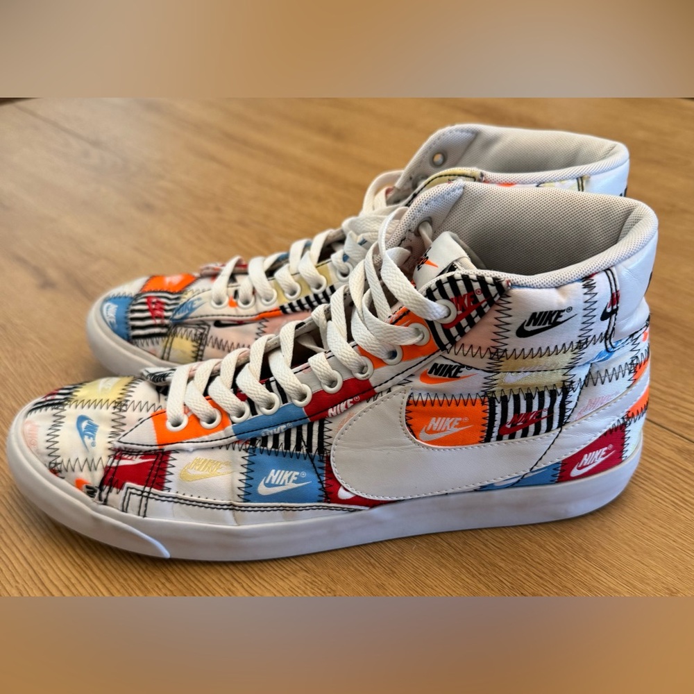 Nike Blazer Mid Patchwork Sneaker 10.5 - Picture 4 of 9